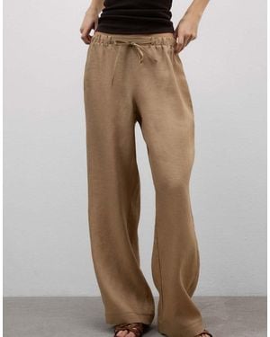 Intimissimi The Pure Linen Trousers - Brown