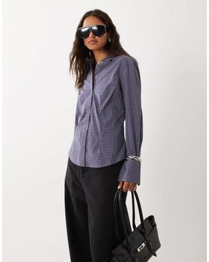 Mango Hemd mit taillierter taille - Blau