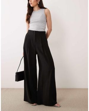 Miss Selfridge Tailored Fluid Palazzo Trouser - Black