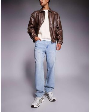 Faded Store Jeans Con Monogramma - Viola