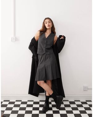 Weekday – maise – plissierter midirock - Schwarz