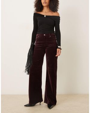 Mango – siracusa – jeans aus samt - Rot