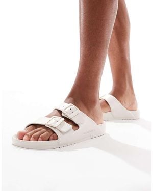 Jack & Jones Sandali Color Panna Con Fascette - Bianco