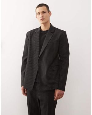 Weekday Premium Wool Blend Blazer - Black