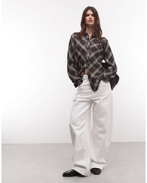 Wrangler Kariertes hemd - Weiß