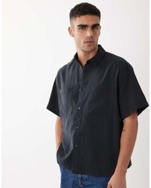 Only & Sons Short Sleeve Boxy Fit Shirt - Black