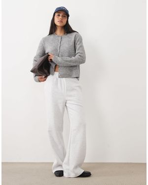 New Look Wide Leg Jogger - White