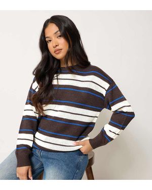 PixieGirl Petite Stripe Knitted Jumper - Blue