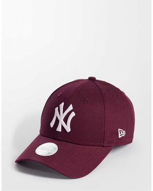 KTZ Ny Yankees Logo Womens 9forty Cap - Red