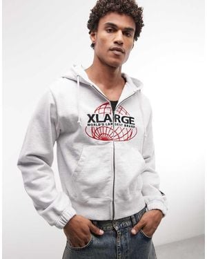 X-Large Worlds Largest Zip Up Hoodie - White