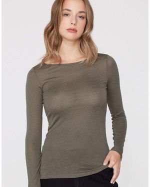 Tezenis Lightweight Boat Neck Top - Grey