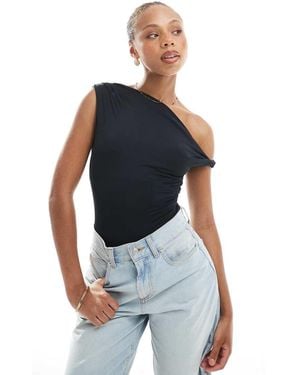 New Look Body Con Spalle Scese - Blu