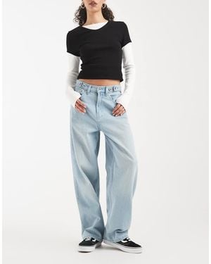 Vans Cinched Check 5 Baggy Trousers Medium - Blue