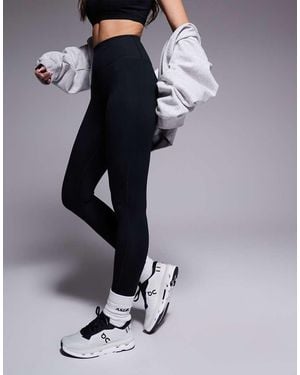 4505 Hourglass Icon Soft Touch High Waist Yoga Legging - Blue