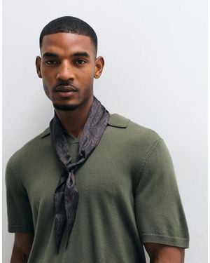 ASOS Floral Satin Triangle Neck Scarf - Pink