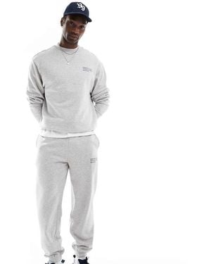 Collusion Relaxed Co-ordinate Print Skate joggers Co-ord - Grey