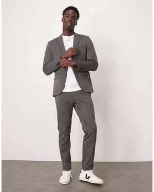 SELECTED Noah Slim Fit Jersey Trousers - Grey