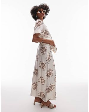 Rhythm Seafarer Maxi Beach Skirt Co-ord - White