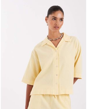 JJXX Co-ord Waffle Shirt - Natural
