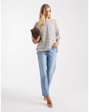 ASOS Slim Fit Mom Jeans - Blue