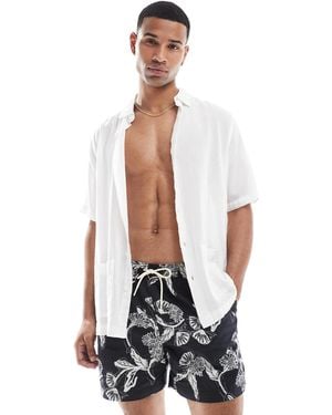 Jack & Jones – badeshorts - Weiß