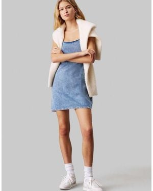 Calvin Klein Denim Cami Dress - Blue
