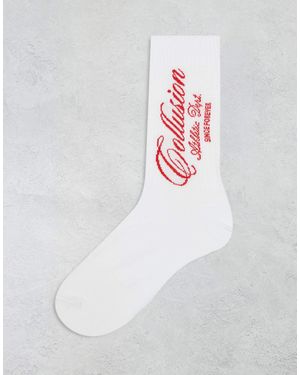 Collusion – socken - Weiß