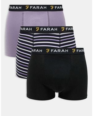 Farah 3 Pack Sweeney Boxers - Blue
