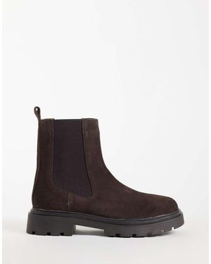 Mango Teen 100% Suède Bikerlaars - Bruin