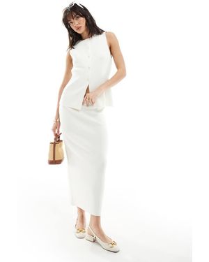ASOS Gonna Al Polpaccio - Bianco