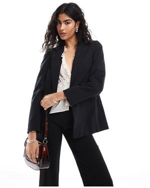 Miss Selfridge Relaxed Fit Essential Blazer - Blue