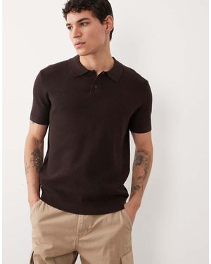 New Look Knitted Polo - Black