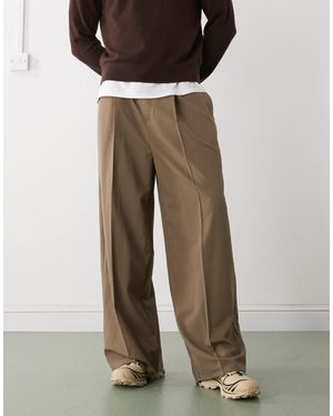 Weekday – elegante oversize-hose - Braun