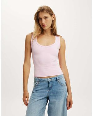 Cotton On Hold Me V Neck Tank - Blue