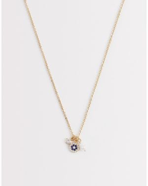 ALDO Eyesilie Crystal Evil Eye Necklace - White