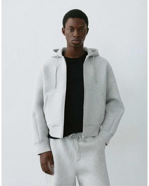 Pull&Bear Kapuzenjacke mit reißverschluss - Grau