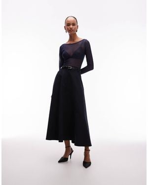 ASOS Tailored Circle Skirt - White