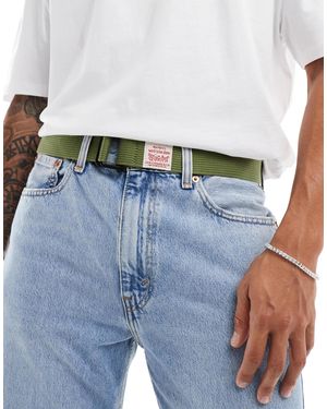 Levi's Workwear Webbed Belt With Patch Logo - Blue