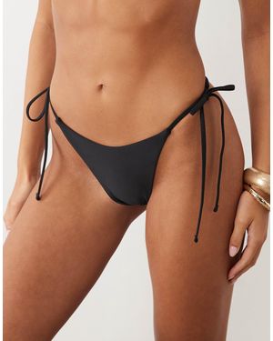 Pieces – brasilianische bikinihose - Braun