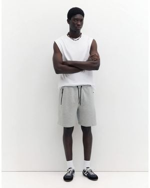 Pull&Bear – bermuda-joggingshorts - Grau