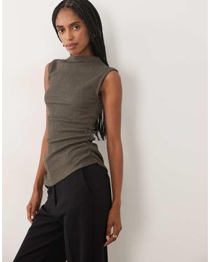 Jdy Top Met Textuur, Asymmetrisch En Gerimpeld - Meerkleurig