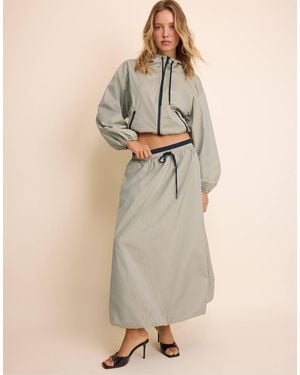 Stradivarius Karierte technische jacke - Natur