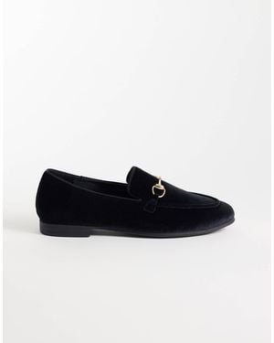 ASOS Schmale loafer mit goldfarbener trense - Schwarz