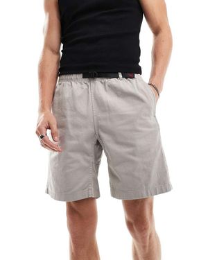 Gramicci Pantalones Cortos Color Piedra De Sarga De Algodón G-Short De -Blanco - Gris