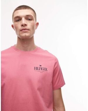 Tommy Hilfiger Stack Logo T-shirt - Pink