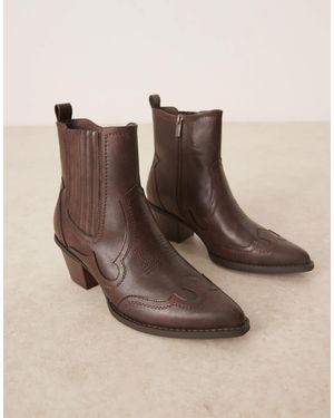 ASOS Western Chelsea Boots - Black