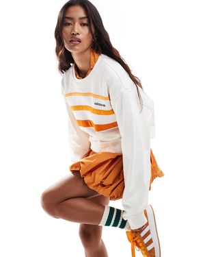 adidas Originals Sweat style années 80 - cassé/orange