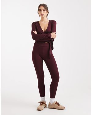 Miss Selfridge Legging effet sculptant - prune - Violet