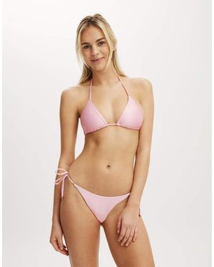 Cotton On String Triangle Bikini Top - Natural