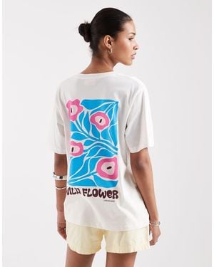 JJXX Oversized T-shirt With Floral Print - White